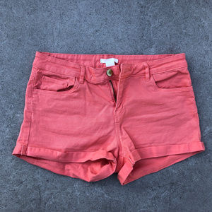 H&M Orange Shorts
